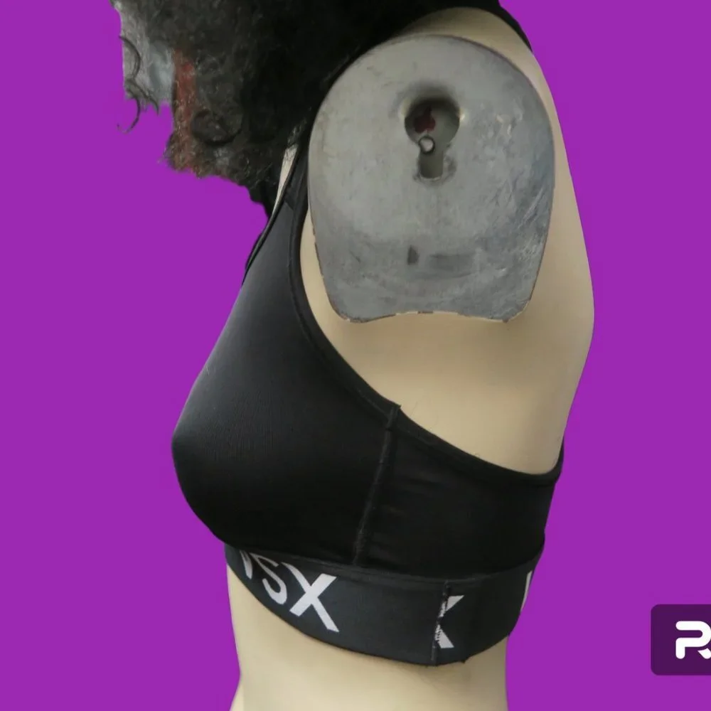 Victoria's Secret Victoria Sport VSX racerback sports bra in black and white S - Picture 3 of 8